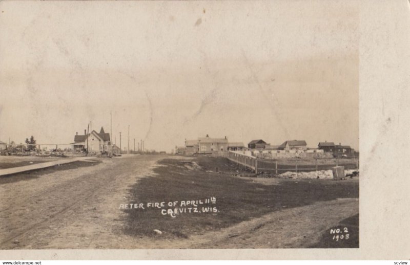 RP: CRIVITZ , Wisconsin , 1914 ; After the Fire of April 11th