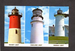 MA Lighthouse Light House Cape Cod Massachusetts Eastham Truro Woods Hole Nobska