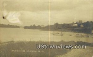 Real Photo, Medomak River - Waldoboro, Maine ME Postcard