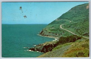 Cabot Trail, Cape Breton National Park Nova Scotia, Vintage 1973 Chrome Postcard