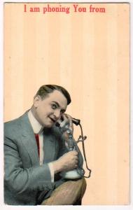 Man on Telephone, I am phoning your from
