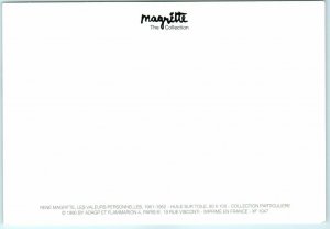 Postcard - Personal Values By René Magritte 