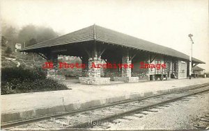 Depot, Missouri, Hollister, RPPC, St. Louis Iron Mountain and Southern Railway