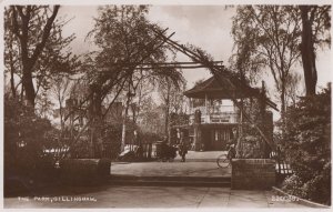 Bicycle at The Park Gillingham Kent Real Photo Old Postcard