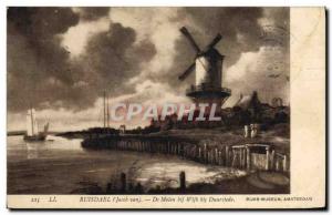 Postcard Old Windmill Ruisael Rijks Musuem Amsterdam