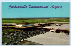 JACKSONVILLE INTERNATIONAL AIRPORT, Florida FL ~ Airplanes c1960s   Postcard