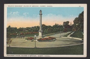 Canada Quebec Wolfe's Monument (Plains of Abraham) by Librairie Garneau WB