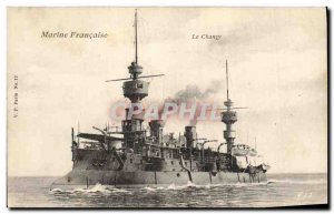 Old Postcard GuerreMarine French boat Le Chanzy