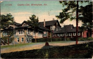 View of Country Club, Birmingham AL c1917 Vintage Postcard N42