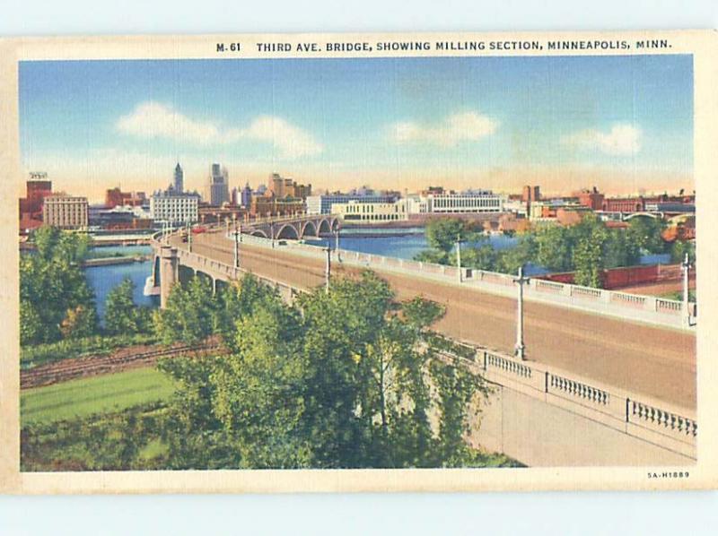 Linen BRIDGE SCENE Minneapolis-St. Paul Minnesota MN H8660