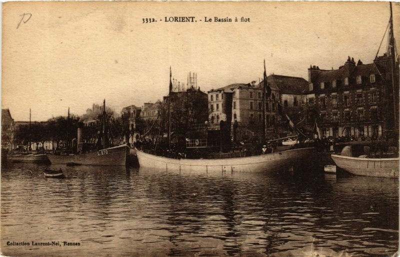 CPA LORIENT - Le Bassin a flot (431063)