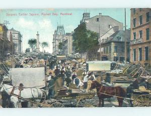 Divided-Back TOWN VIEW SCENE Montreal Quebec QC o0906