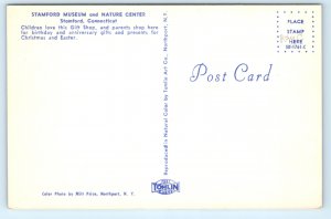 Stamford Connecticut CT Nature Center Gift Shop Postcard