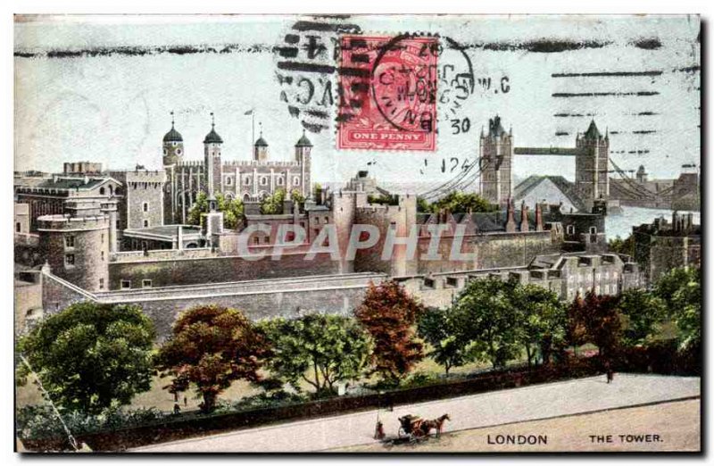 Old London Postcard the tower