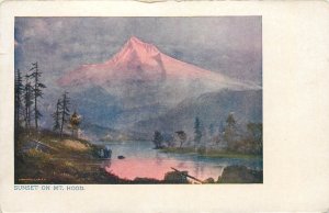 United States sunset on Mt. Hood