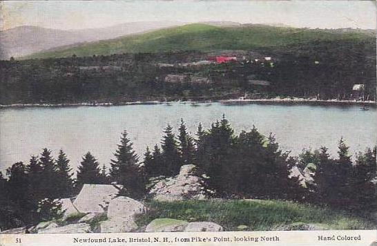 New Hampshire Bristol Newfound Lake From Pikes Point Looking North 1950