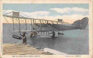 US Aerial Scout Seaplane Float Plane Air Force WWI postcard 