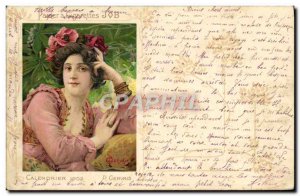 Old Postcard Fantasy Illustrator Papier cigarettes Job Calendar 1902 Gervais