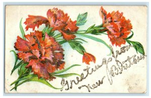 1906 Greetings from New Britain Connecticut CT Antique Posted Postcard