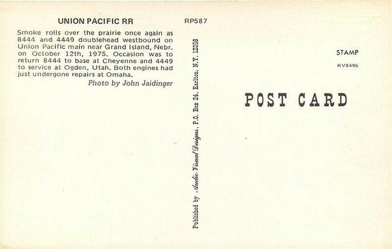 Railroad, Engine Union Pacific Engine 8444 and 4449 Doublehead, Audio Visual