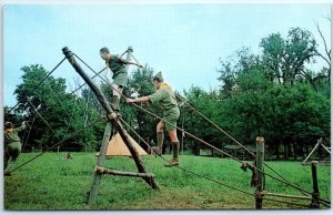 Monkey Bridge at St. Louis Area Council Camping, B. S. A. - St. Louis, Missouri