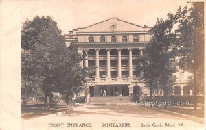 Front Entrance - Battle Creek, Michigan MI Postcard