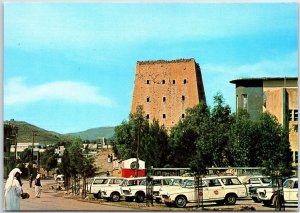 VINTAGE CONTINENTAL SIZE POSTCARD THE TURKISH TOWER AT ABHA SAUDI ARABIA