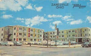 Zanesville Ohio 1960s Postcard Zanesville Travelodge Motel