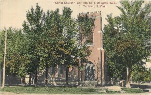 Postcard C-1910 South Dakota Yankton Christ Church Douglas #5424 SD24-415