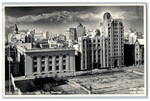 c1930's Building Top View Santiago Chile Vintage RPPC Photo Postcard