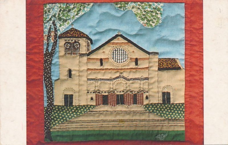Finney Chapel on a Quilt Block - Oberlin College, Ohio - pm 1995 - (postcard)