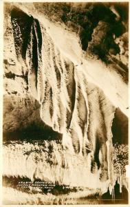 RPPC Postcard; Arabian Draperies, Lookout Mountain Caverns Chatanooga TN Cline