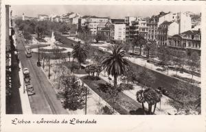 PORTUGAL AVENIDA DA LIBERDADE LISBON TRAMS AND CARS