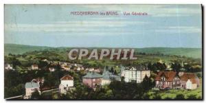 Old Postcard Niederbronn les Bains Vue Generale