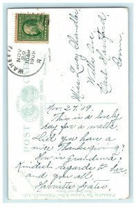 1909 Peace Dale Grammar School, Peace Dale Rhode Island, RI Postcard