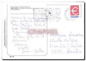 Postcard A Modern Thought Menton Alpes Maritimes General view