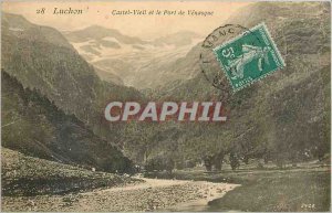 Old Postcard LUCHON-Castel-Vieil and the Port of Vensque