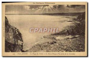 Postcard Old Val Andre La Plage des Vallees and the Bay Erquy View from the l...