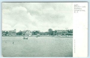 OCEAN GROVE, New Jersey NJ ~ Pastimes FLETCHER LAKE ca 1900s UDB   Postcard