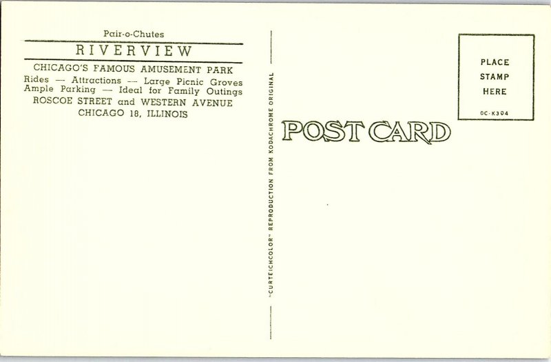 Chrome AMUSEMENT PARK Chicago Illinois IL AH8912