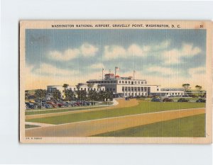 Postcard Washington National Airport, Gravelly Point, Washington, D. C.