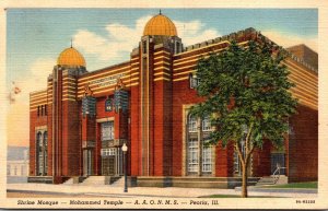 Illinois Peoria Shrine Mosque Mohammed Temple 1941 Curteich