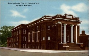 Malvern Arkansas AR First Methodist Church c1910 Vintage Postcard