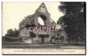 Old Postcard Around Villers Cotterets Longpont Ruins of & # 39eglise d & # 39...