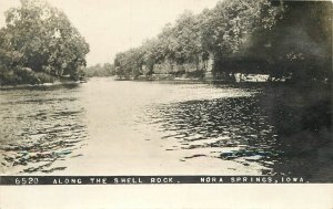 Postcard RPPC C-1910 Iowa Nora Springs Along the Shell Rock #6520 23-12593