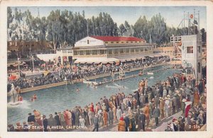 Neptune Beach, Alameda, California, Early Postcard, Unused