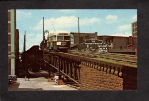 MD Baltimore Streetcar Railroad Trolley Car Maryland Museum Postcard