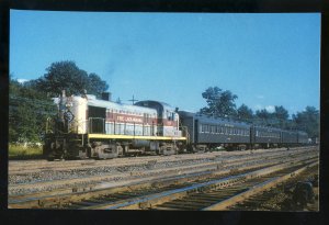 Erie Lackawanna RS-3 No 920 Postcard, Erie Stillwell Cars,Departing Waldwick, NJ