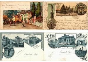  ITALIE  ITALY LITHOGRAPHY LITHO 300 Cartes Postales Pre-1920