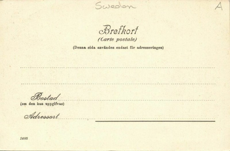 sweden, UPSALA, Tekniska Skolan, Technical School (1899) Postcard